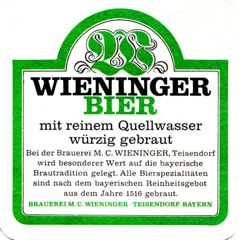teisendorf bgl-by wieninger bier 1a (quad185-grner rahmen u gerade)